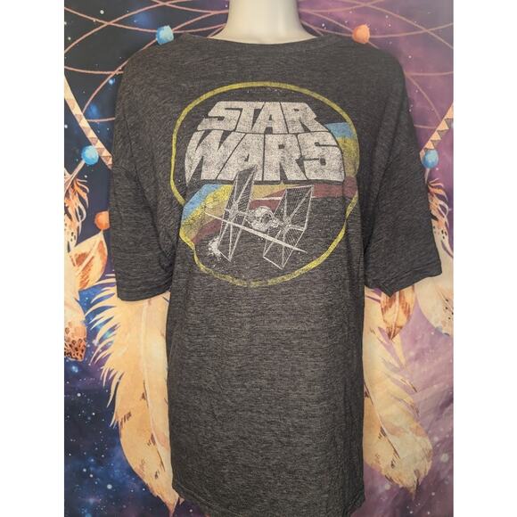 Star Wars 2XL Gray Tie Fighter Graphic Tee - Picture 1 of 2